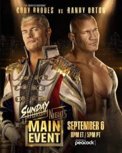 WWE Sunday Nights Main Event PPV Live 9/6/26 September 6th 2026